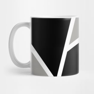 Black and white Geometric  Art Mug